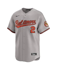 Nike Men's Gunnar Henderson Gray Baltimore Orioles Road Limited Player Jersey