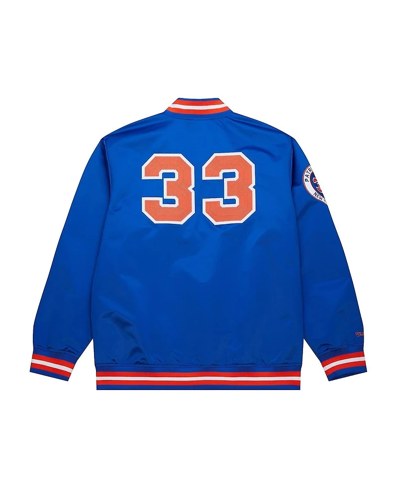 Mitchell & Ness Men's Patrick Ewing Royal New York Knicks Nba Legends Full-Snap Satin Jacket
