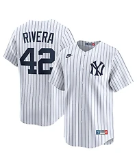 Nike Men's Mariano Rivera White New York Yankees Throwback Cooperstown Collection Limited Jersey