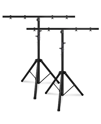 5 Core Dj Light Stand Height Adjustable 39-100" Heavy Duty Tripod Stage Lights Stands w Light T Bar- Ls 100 2PCS