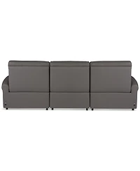 Thandler 3-Pc. Leather Sofa with 2 Power Recliners and 1 Drop Down Table, Exclusively at Macy's