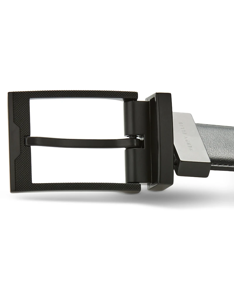 Perry Ellis Portfolio Men's Black Stanely Belt