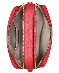 Michael Kors Bryant Medium Leather Double Zip Chain Camera Crossbody