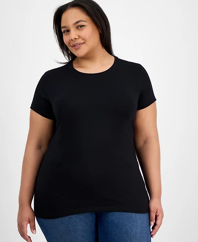 Aveto Plus Basic Crewneck Short-Sleeve T-Shirt