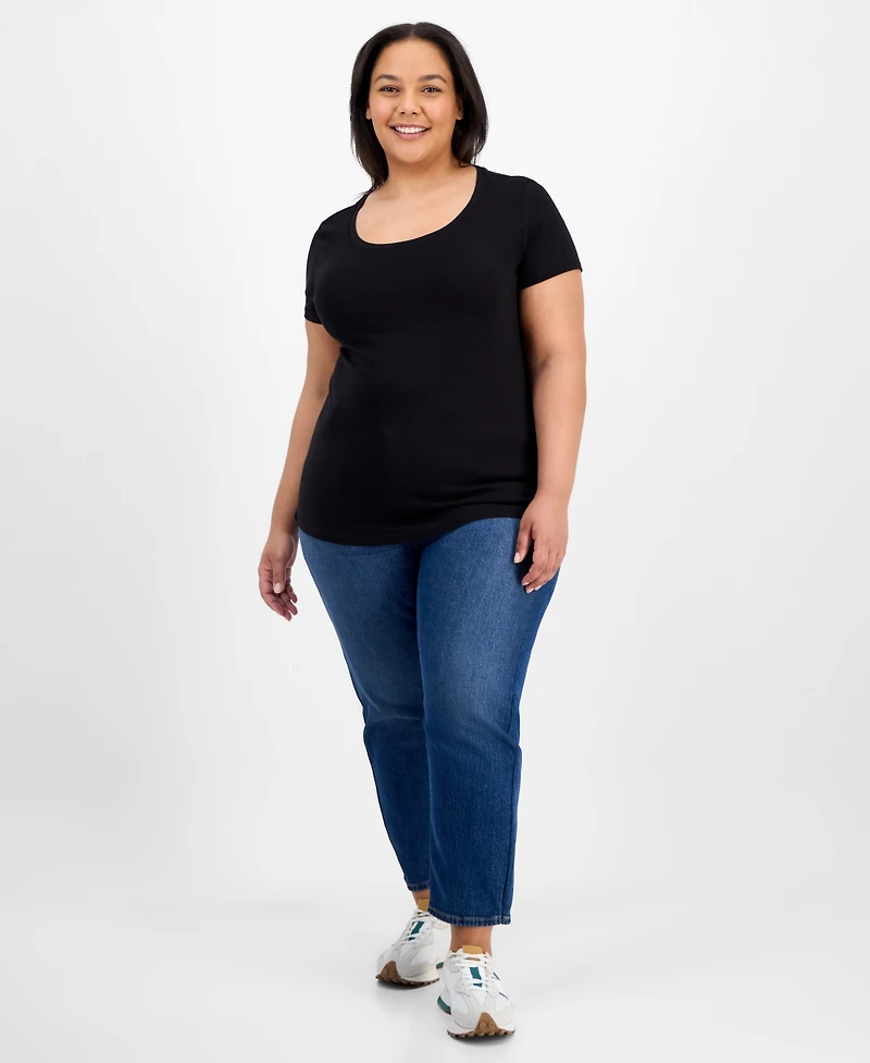 Aveto Trendy Plus Scoop-Neck T-Shirt
