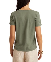 Lucky Brand Women's Fender Guitar Palms Cotton Classic Crewneck T-Shirt