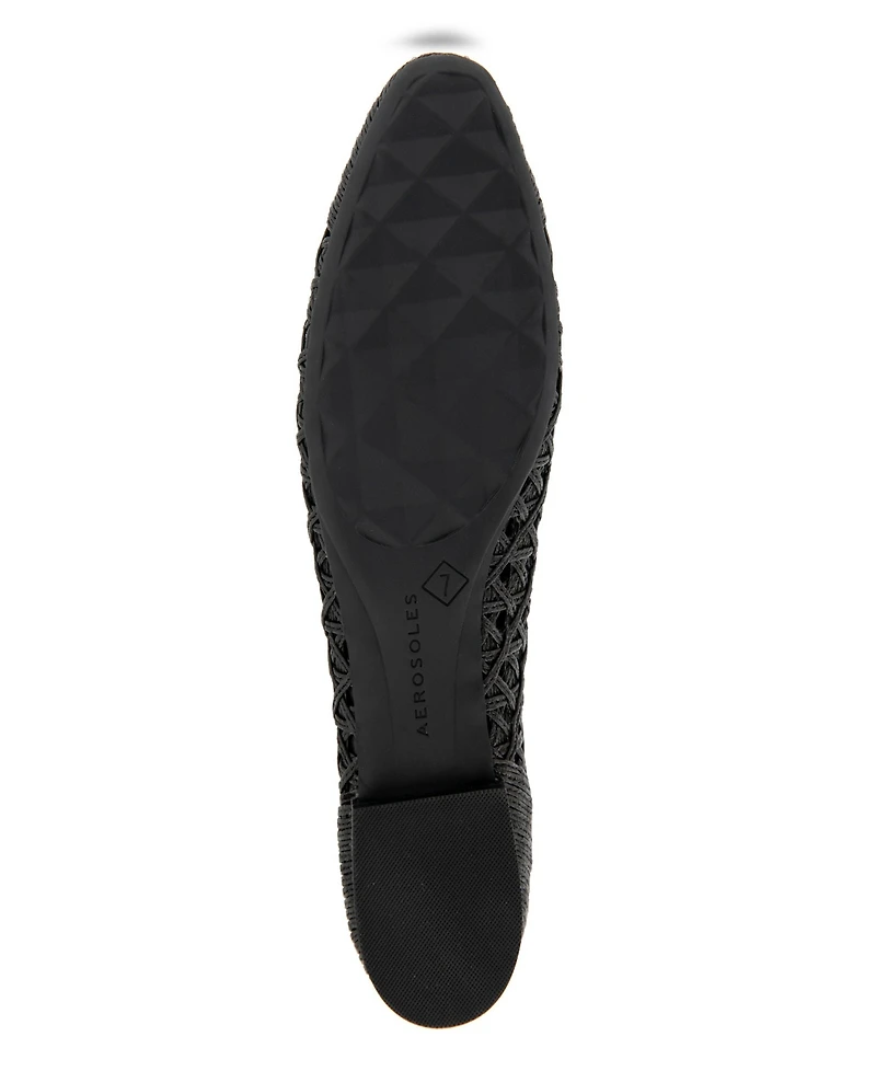 Aerosoles Women's Arno Raffia Slip On Flats