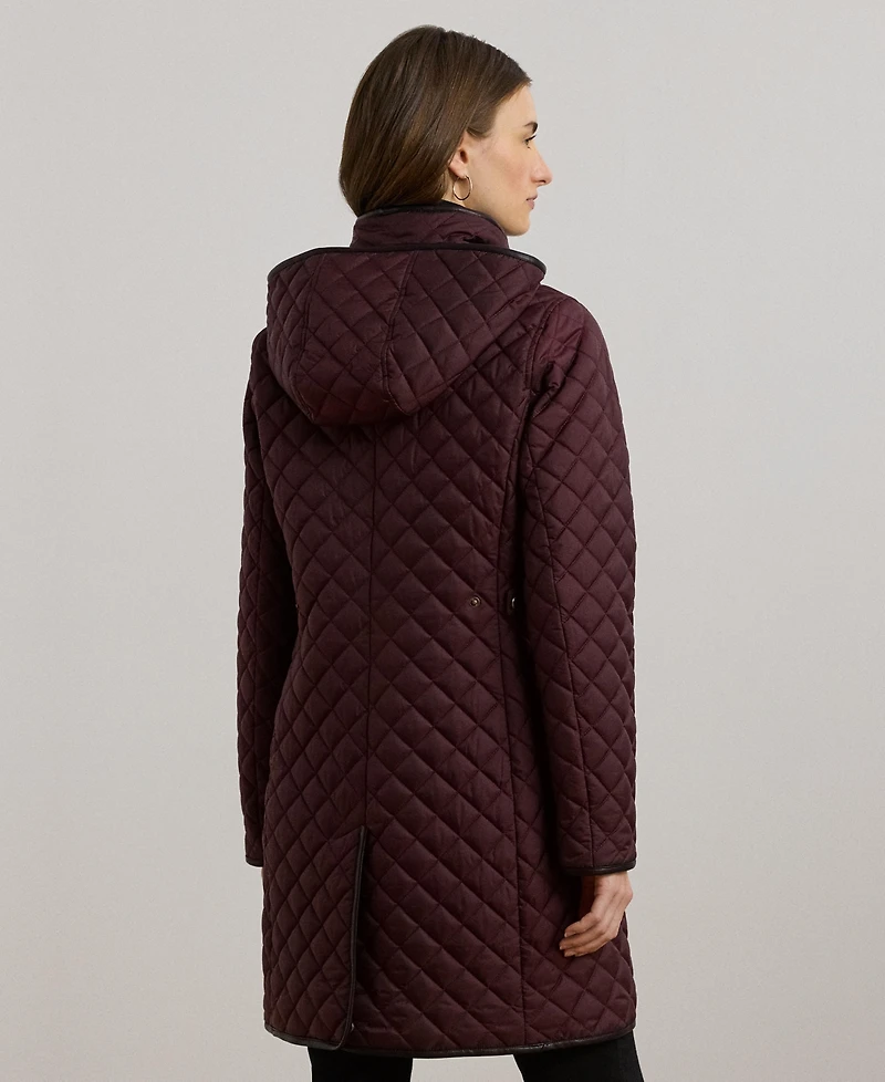 Lauren Ralph Women's Hooded Quilted Coat