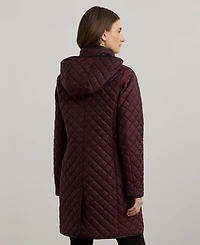 Lauren Ralph Women's Hooded Quilted Coat