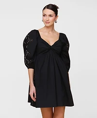 Avec Les Filles Women's Embellished A-Line Dress