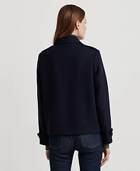 Lauren Ralph Women's Short Double-Breasted Wool Coat