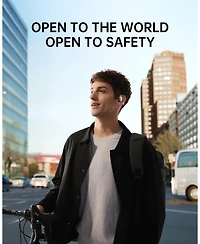 Baseus Open Earbuds True Wireless Earbuds Bluetooth 5.4 Open Ear Headphones Sport Earphones,IPX4 Sweatproof,60H Battery Life,Hi-Res Ldac Audio MF1 Whi