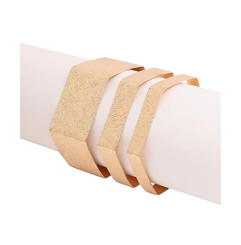 Sohi Gold-Plated Handcuff Bracelet