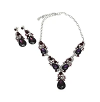 Sohi Stones Statement Necklace Set
