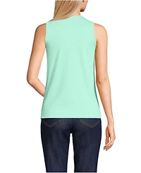 Lands' End Women's Petite Supima Keyhole Tank