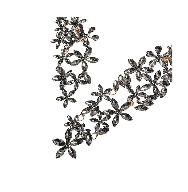 Sohi Crytstal-Cluster Statement Necklace