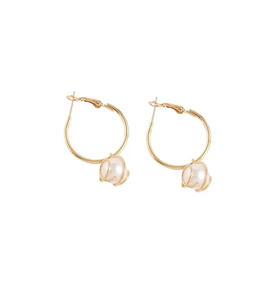 Sohi Snowball Drop Earrings