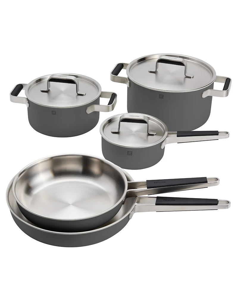 Zwilling Pure Stainless Steel 8-Piece Cookware Set