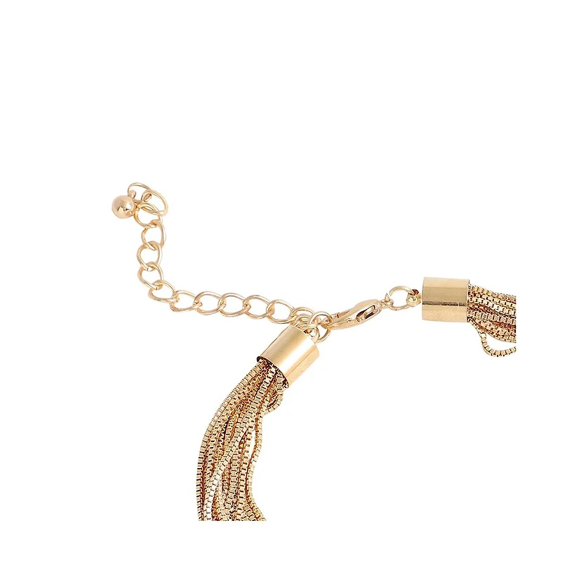 Sohi Rhinestones Ballchain Necklace