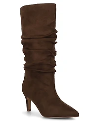 Journee Collection Women's Sonnet Pointed Toe Slouchy Dress Boots