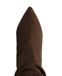 Journee Collection Women's Sonnet Pointed Toe Slouchy Dress Boots
