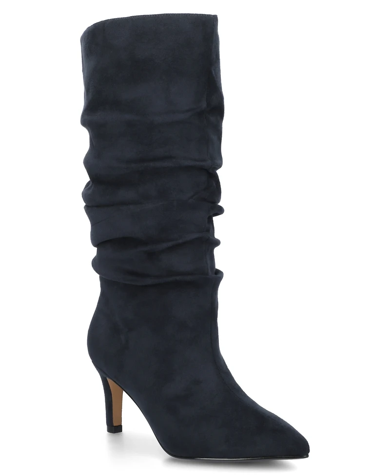 Journee Collection Women's Sonnet Pointed Toe Slouchy Dress Boots