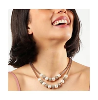 Sohi Gold-Plated Pearl Necklace