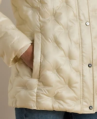 Lauren Ralph Women's Embroidered Puffer Coat