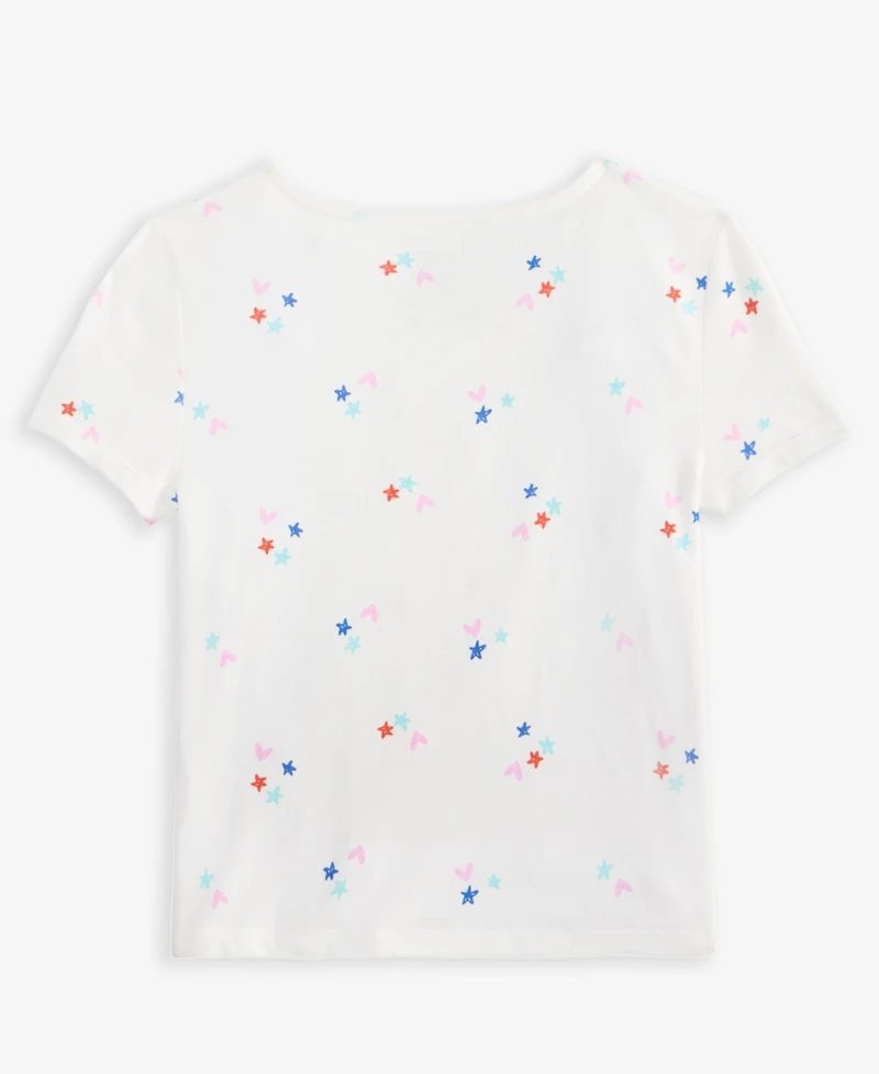 Epic Threads Little & Big Girls Doodle-Print Bow Top, Exclusively at Macy's