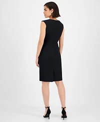 Kasper Women's Sleeveless Sheath Dress, Regular & Petite