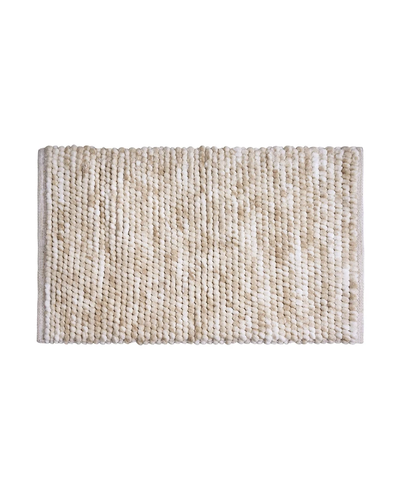 French Connection Space Dye Chunky Chenille Bath Rug
