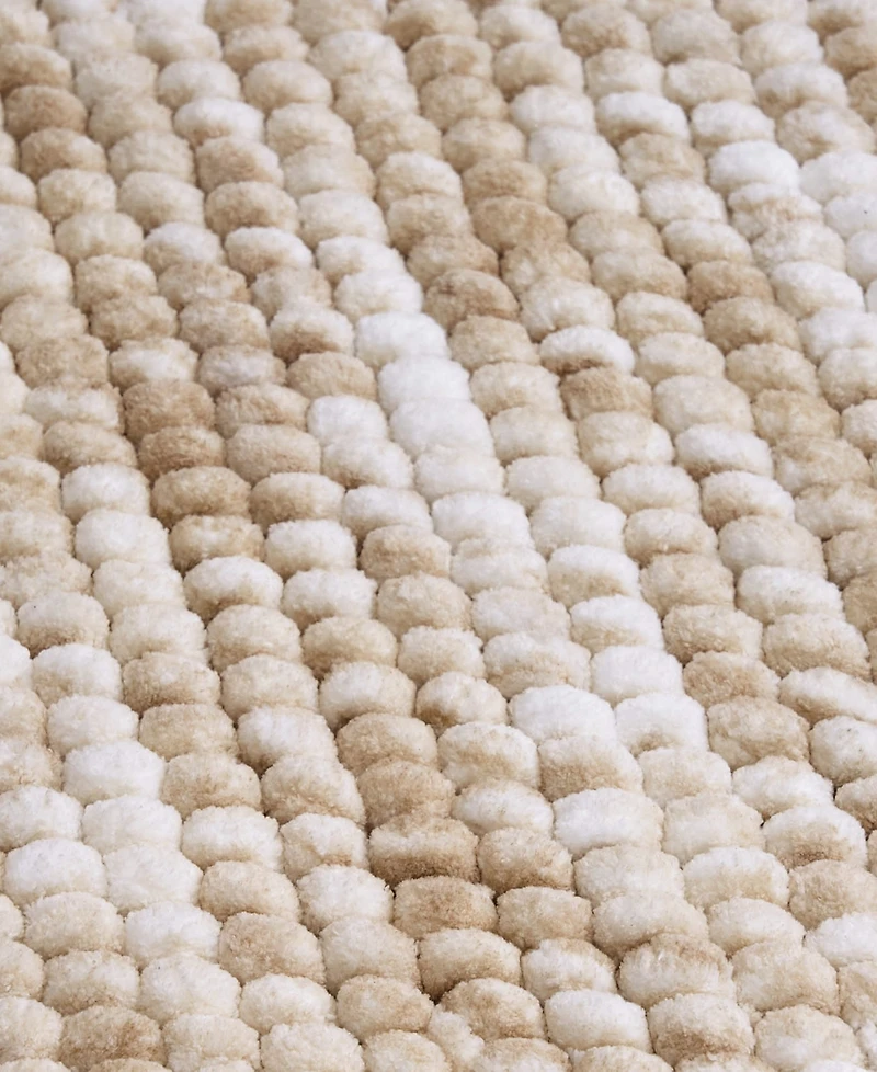 French Connection Space Dye Chunky Chenille Bath Rug