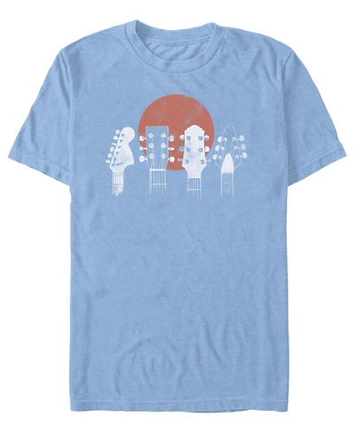 Fifth Sun Men's Guitar Heads Short Sleeve T-Shirt
