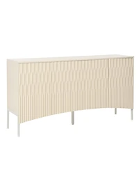 Curved Door Sideboard - Elegant Storage for Living Spaces