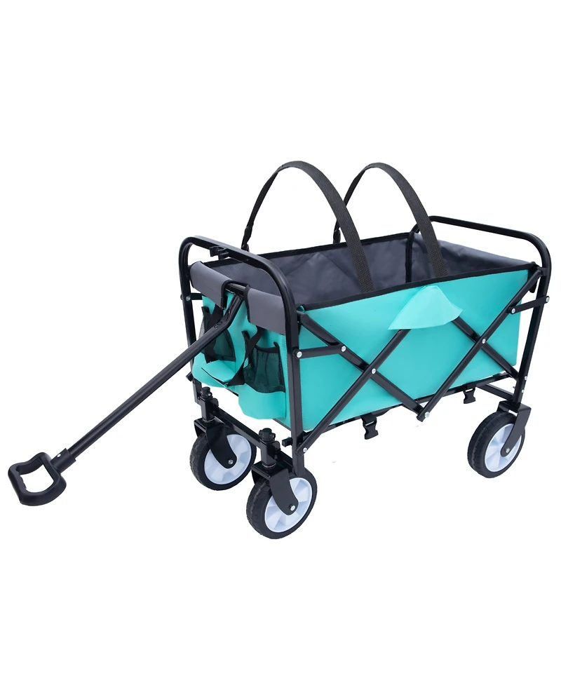 Collapsible Wagon Cart - 225lb Capacity - Green