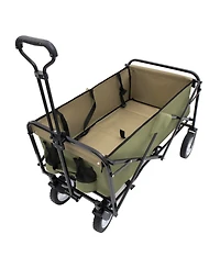 Collapsible Utility Wagon Cart - 360lb Capacity, All-Terrain Wheels