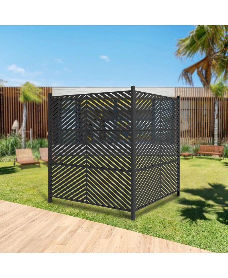 Outdoor Privacy Screen Fence Panels - 47x47" - All-Weather