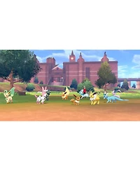 Nintendo Switch White Oled Console with Pokemon Sword, Nso 12 Month Family Membership, MightySkins Console and Controller Skin Voucher