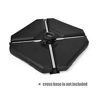 4 Pieces 195 lbs Patio Cantilever Offset Umbrella Base Weight Sand