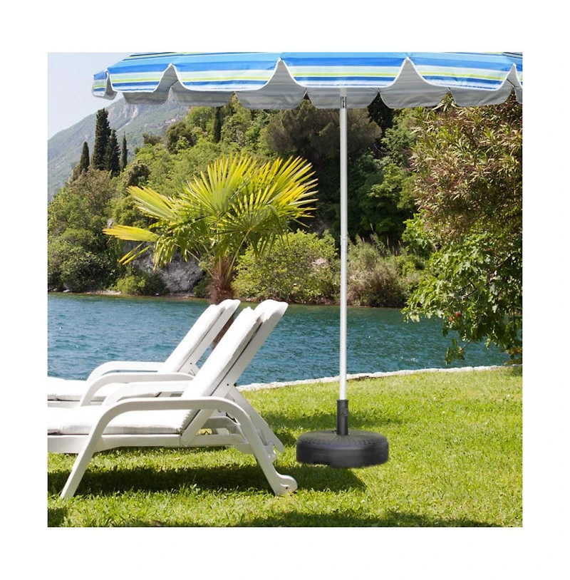 Inch Fillable Heavy-Duty Round Umbrella Base Stand