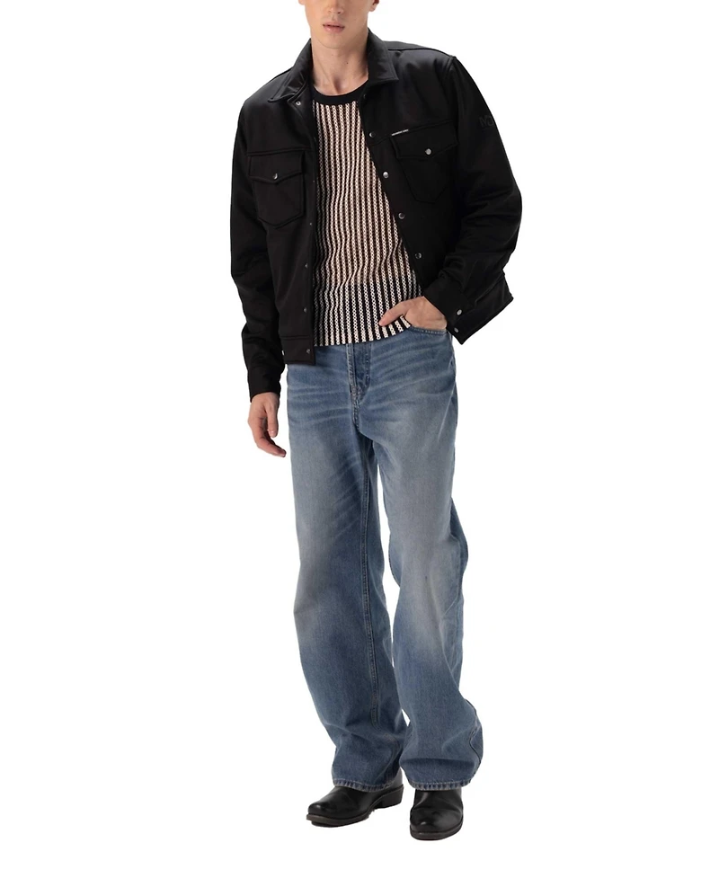Members Only Men's Soft Shell Shirt Jacket