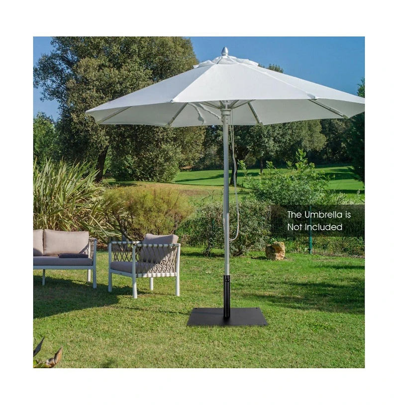 42 Lbs Weighted 25 Inch Square Patio Umbrella Base