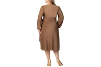 Kiyonna Plus Socialite Sweetheart Wrap Dress
