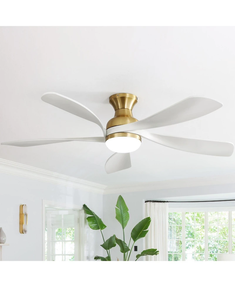 Sofucor 52" Modern Smart Ceiling Fan with 5 Solid Wood Blades
