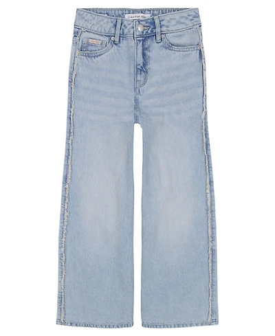 Clavin Klein Big Girls Denim Wide Leg Jeans