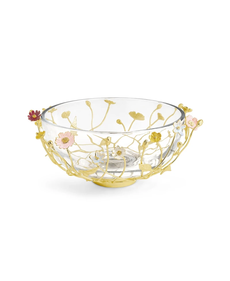Michael Aram Wildflowers Large Glass Bowl