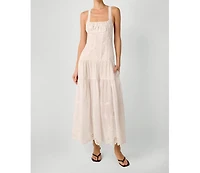 WeWoreWhat Women's Ruched Cup Peplum Midi Dress
