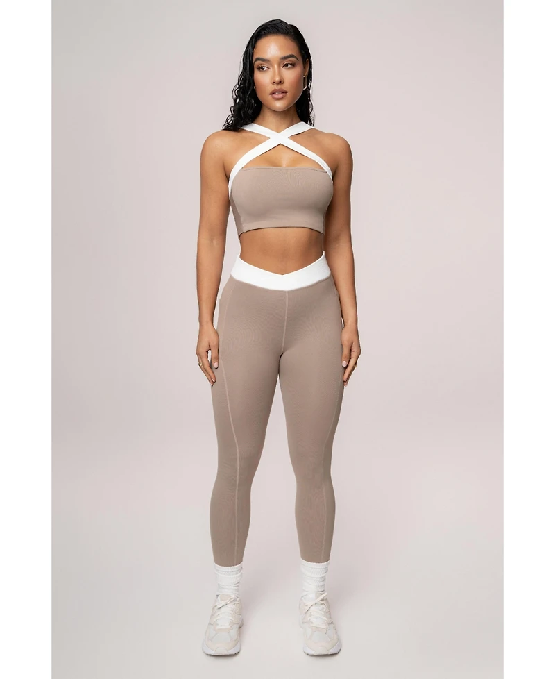 Jluxlabel Women's Ultimate Ribbed Halter Top