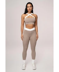 Jluxlabel Women's Ultimate Ribbed Halter Top