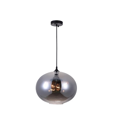Cwi Lighting 14" Metal Glass 4 Light Down Pendant